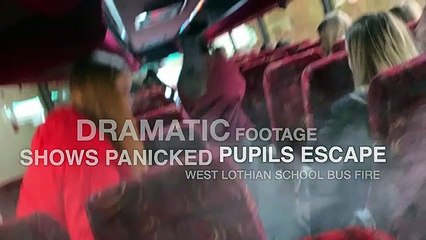 West Lothian school bus catches fire