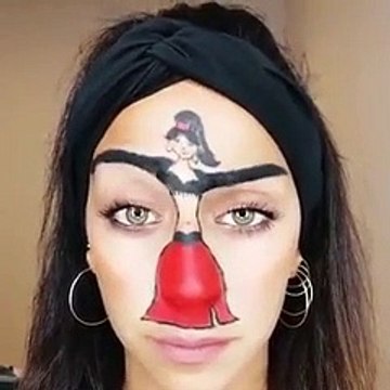 Une danse de front étonnante réalisé avec du maquillage