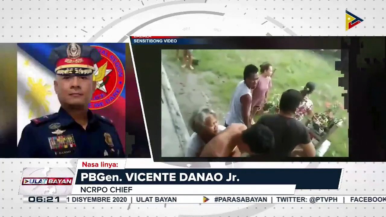 Panayam kay NCRPO Chief PBGen. Danao Jr. tungkol sa pamamaril ng isang pulis sa mag-ina sa Paniqui, Tarlac