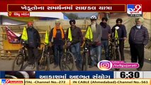 Group of cyclists ride 265 km to reach Singhu Border in support of protesting farmers   TV9News