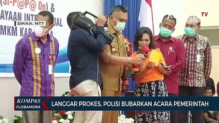 Polisi Bubarkan Acara Pemda Sikka dan Bank NTT