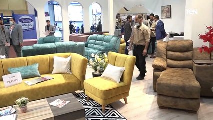 لقاء سمر سيد مدير المكتب الفني لشركة "aldora " على هامش معرض الأهرام للأثاث والديكور