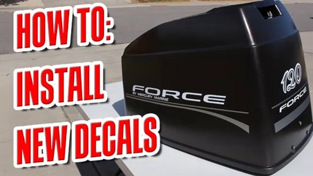 Force 120 decals | Force 125 decals | Force 90 decals | How to install Force 120 Stickers | Mercury | FORCE 120 GRAPHICS