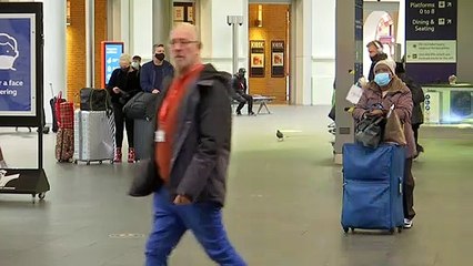 Travellers continue to leave London's Kings Cross