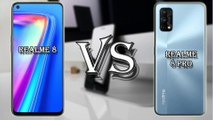 Realme 8 vs Realme 8 Pro Leaks,specs,compare,feature