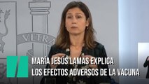 María Jesús Lamas explica qué sucederá cuando haya efectos adversos tras la vacunación