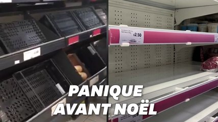 Download Video: Au Royaume-Uni, les commerces pris d'assaut par peur d'une pénurie