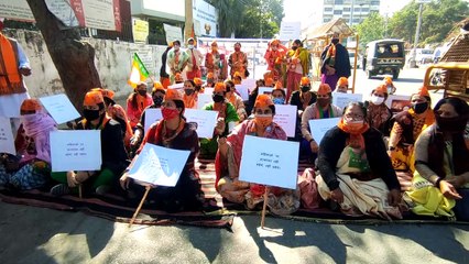 भाजपा की महिला कार्यकर्ताओं ने किया प्रदर्शन