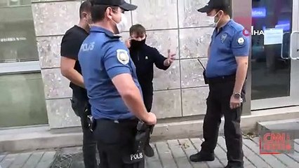 Tuzla'da polise tehditten yargılanan kurye bu sefer de bekçiye saldırdı | Video