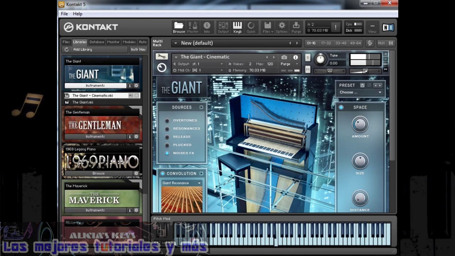 THE GIANT PIANO - Libreria Kontakt 5 - KONTAKT 6 Demo by los mejores  tutoriales y mas - Vídeo Dailymotion