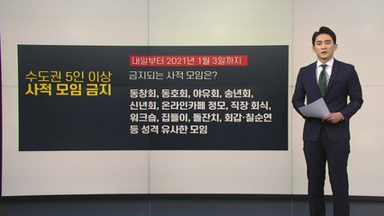 [앵커리포트] 수도권 주민 원정모임도 금지...1명만 껴도 적용 / YTN