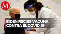 Joe Biden se vacuna contra el coronavirus con dosis de Pfizer y BioNTech