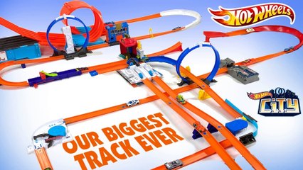 Our BIGGEST Hot Wheels Track Ever!
