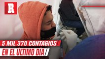 México llegó a la cifra de un millón 325 mil 915 infectados y  5 mil 370 contagios en el último día
