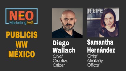 Diego Wallach y Samantha Hernández en NEO Marketing Talk