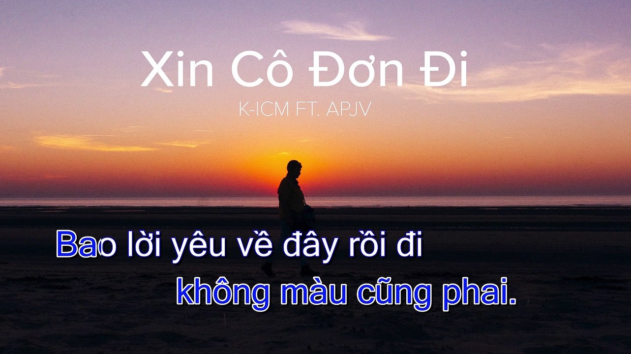 [KARAOKE GUITAR] XIN CÔ ĐƠN ĐI | K-ICM FT. APJ |TONE GỐC