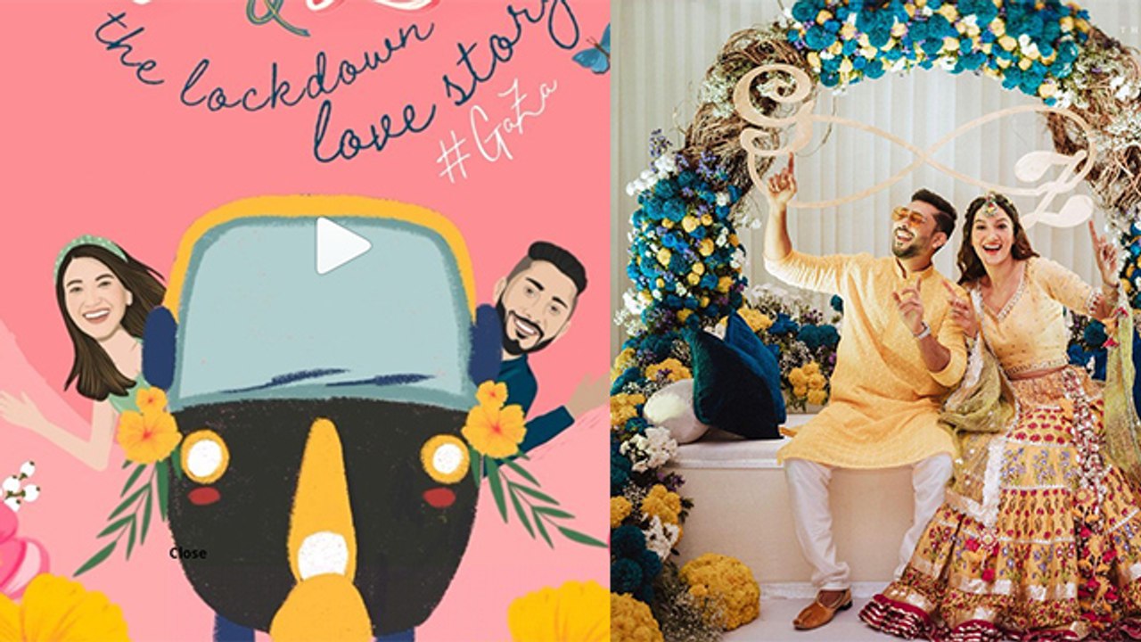 Gauhar Khan Zaid Darbar Wedding Card Viral Video | FilmiBeat