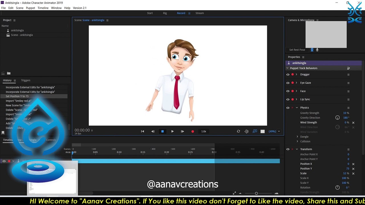 Character Animator Tutorial | How to animate 2 character in one scene | Class 10 | #hindi #tutorial