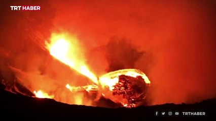 Hawaii'deki Kilauea Yanardağı faaliyete geçti