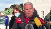 Hırvatistan'da belediye başkanı canlı yayında artçı depreme yakalandı
