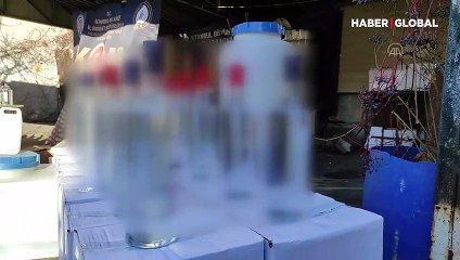İstanbul'da yılbaşı öncesi yaklaşık 2,5 ton sahte içki ele geçirildi