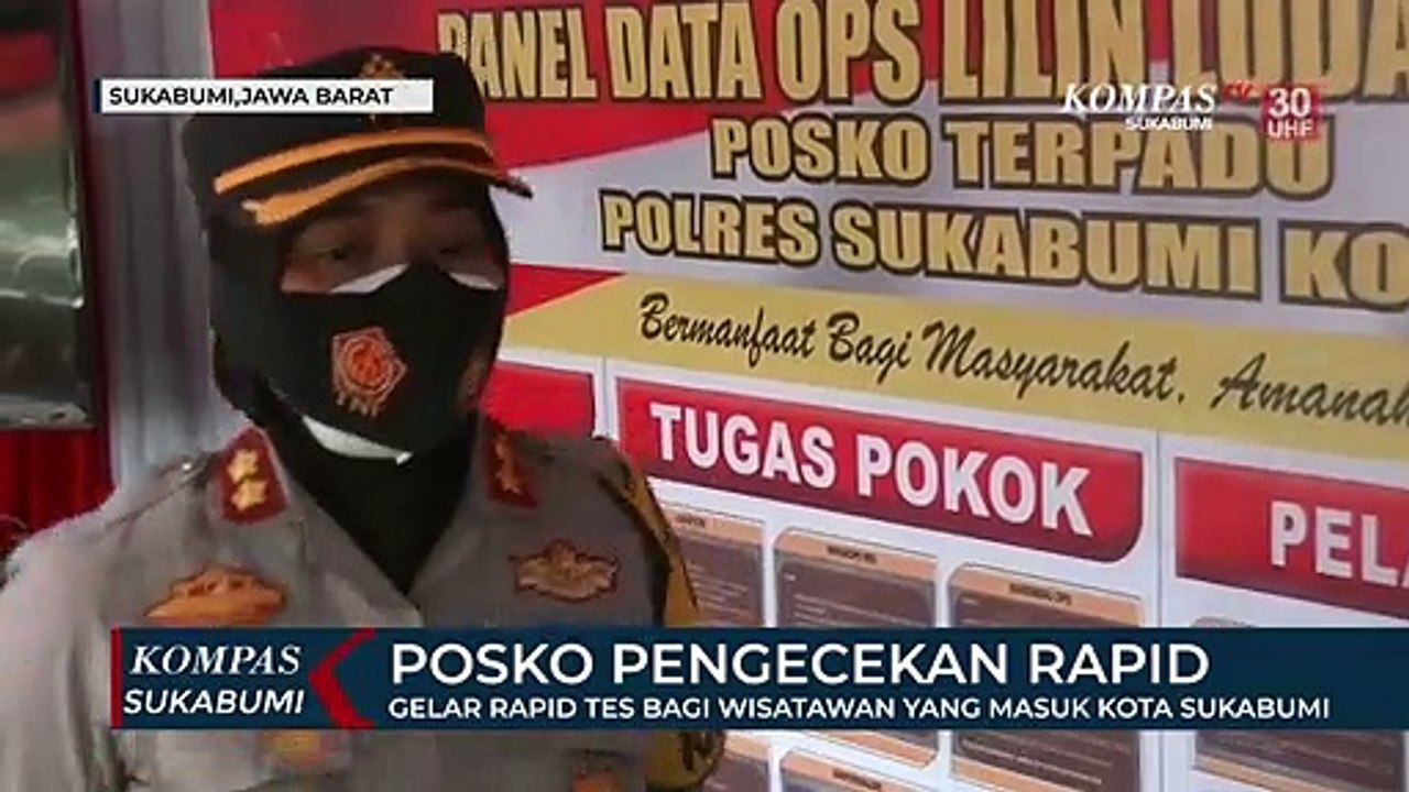 Gelar Rapid Tes Bagi Wisatawan Yang Masuk Kota Sukabumi