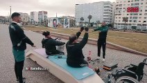 كوتش رياضي شاب يُدخل الفرحة على أشخاص من ذوي الاحتياجات الخاصة بالإشراف على تدريبهم في الدار البيضاء