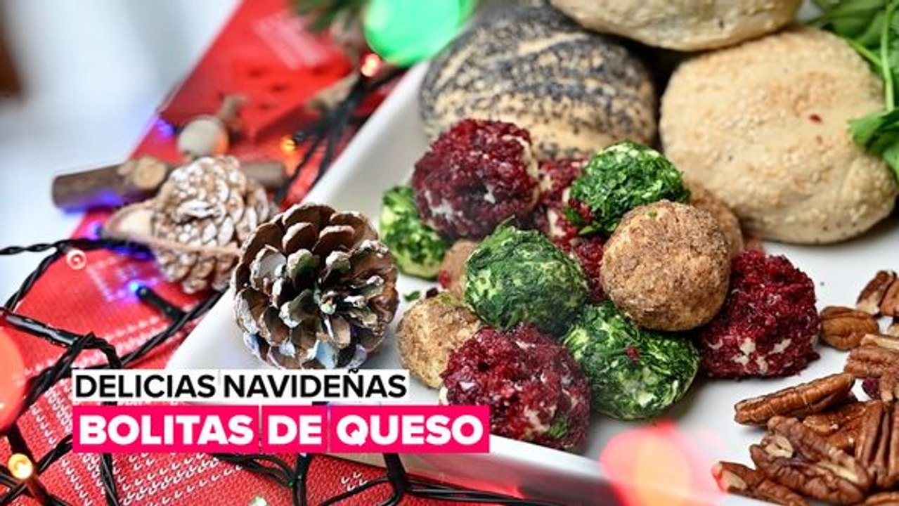 Delicias navideñas: bolitas de queso
