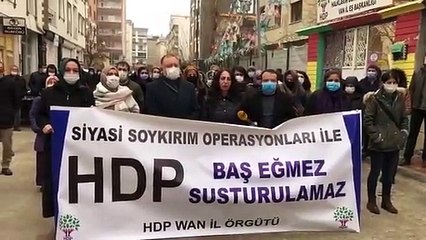 HDP Van il örgütünden Leyla Güven için basın açıklaması: DTK'yı kriminalize etmek çözümsüzlükte ısrardır