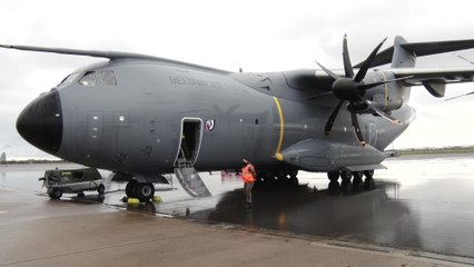 Le premier A400M belge rejoint sa base d'attache à Melsbroek 19 ans après la commande