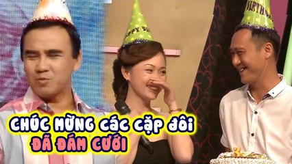 CÁC CẶP ĐÔI đã KẾT HÔN sau khi BẤM NÚT LẬP TỨC để hẹn hò GẶP LẠI QUYỀN LINH trên sân khấu CHÚC MỪNG