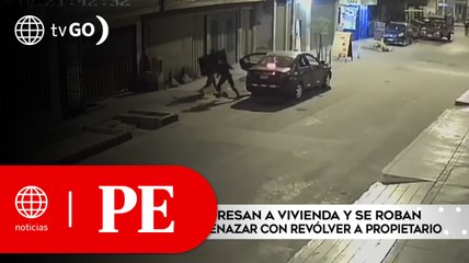 Delincuentes ingresan a vivienda y se roban televisor tras amenazar al propietario | Primera Edición