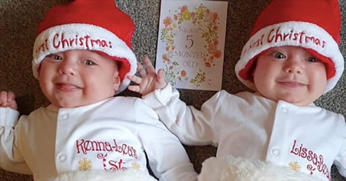 Ces jumelles nées avec le Covid-19 sont rétablies et vont pouvoir passer leur premier Noël avec leur famille