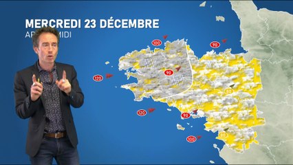 Bulletin météo pour le mercredi 23 décembre 2020