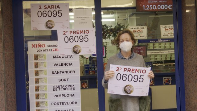 Lotera que ha vendido parte del segundo premio: Como si nos hubiera tocado a nosotros