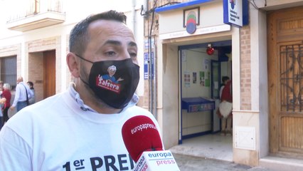 El 'Gordo' en lotería Alfara del Patriarca: "Es una felicidad tremenda"