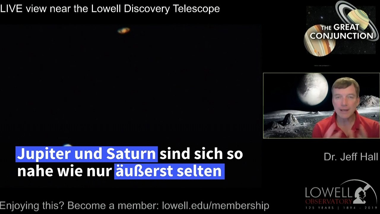 Jupiter und Saturn so nah beieinander wie selten