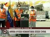 Venezuela recibe 9° cargamento de insumos y equipos médico contra la COVID-19 procedentes de China