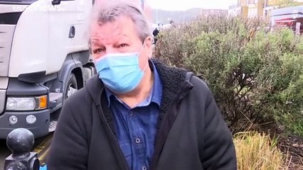 LKW-Stau in Dover: Grenzschließung beunruhigt Handel und Fahrer