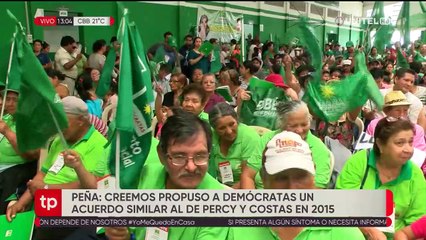 Peña habló de un pacto de caballeros entre Demócratas y Creemos