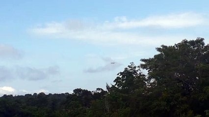 Boeing 777-300ER PT-MUF na aproximação final antes de pousar em Manaus vindo de Guarulhos
