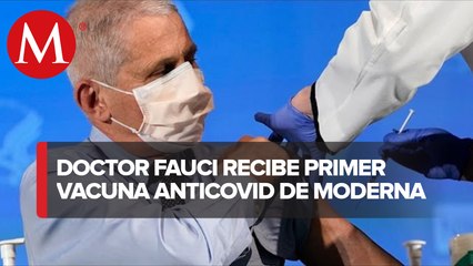 Descargar video: Anthony Fauci recibe vacuna contra el coronavirus de Moderna en EU