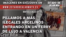Pilamos a más ilegales argelinos entrando en un ferry de lujo a Valencia