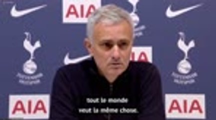 Tottenham - Mourinho : "Pour gagner ce tournoi, nous devons encore gagner trois matches"