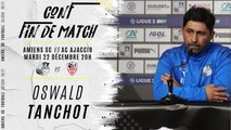 Conférence d'après match ASC - Ajaccio : Oswald Tanchot