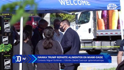 Ivanka Trump reparte alimentos en iglesia de Miami-Dade