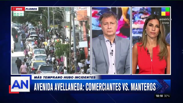 Comerciantes de avenida Avellaneda furiosos contra los manteros