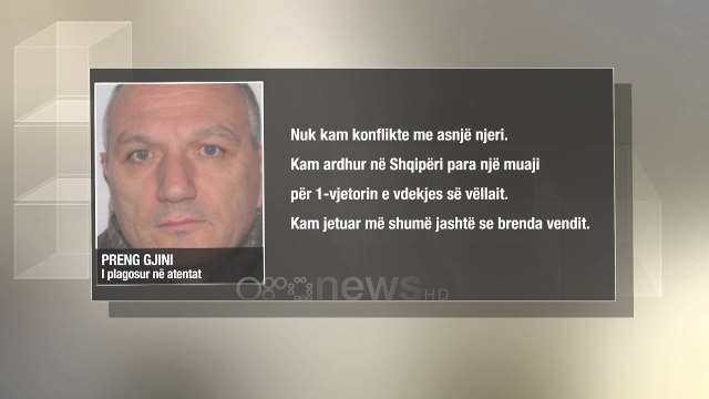 Ora News-Atentati, dëshmia e Gjinit: Asnjë konflikt. Në Shqipëri për 1-vjetorin e vdekjes së vëllait