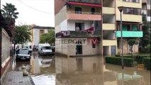 Report TV - Lezhë, shirat e parë të vjeshtës sjellin probleme, përmbytet një lagje