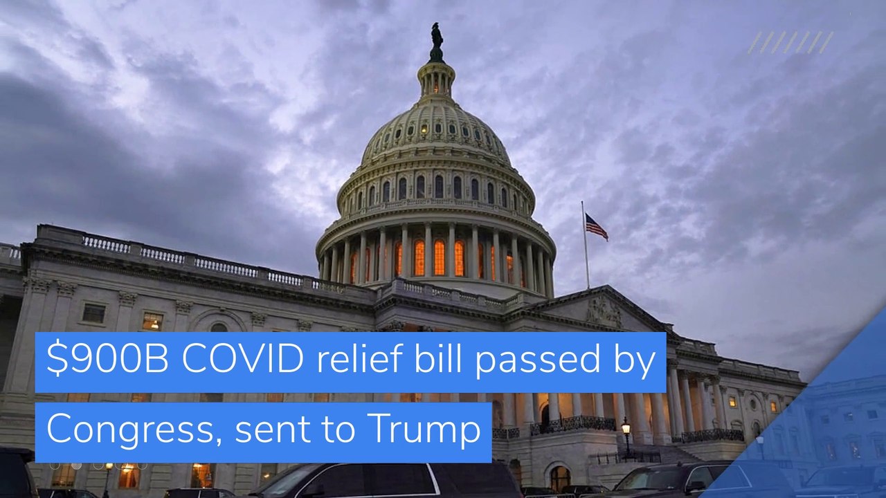 $900B COVID relief bill passed by Congress, sent to Trump, and other top stories in business from December 23, 2020.